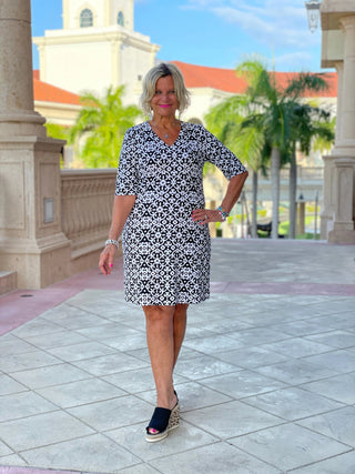 NAPLES DAY ELBOW DRESS LULU-B