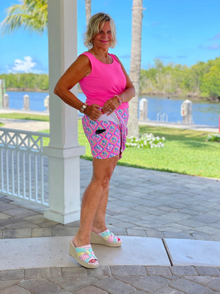 PALM TREE SIESTA CHA CHA SKORT LULU-B