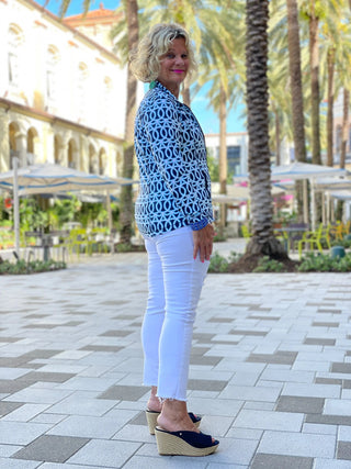 MELINA BLUE FULL ZIPPER - Cathys Place