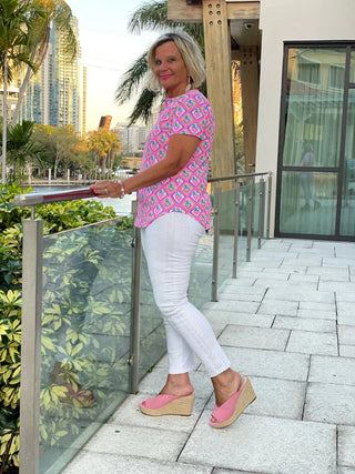 PALM TREE SIESTA SHORT SLEEVE LULU-B