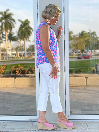 PINK STARFISH BEACH SLEEVELESS - Cathys Place
