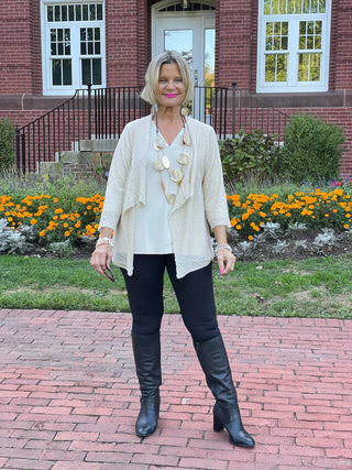 STONE  RUFFLE WRAP LULU-B