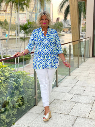 AQUA DIAMONDS TUNIC LULU-B