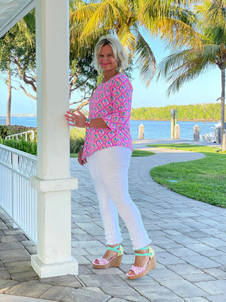 PALM TREE SIESTA ASYMMETRIC TOP LULU-B