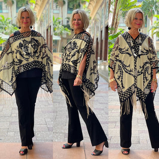 FOLLOW YOUR HEART BURNOUT 7 WAY SCARF KOKOMO