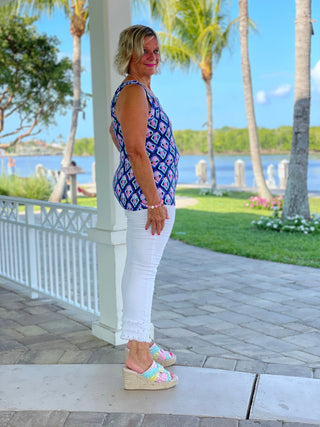 PINEAPPLE VACA HALTER TOP LULU-B