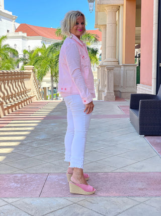 KEY WEST PINK SEERSUCKER JACKET LULU-B