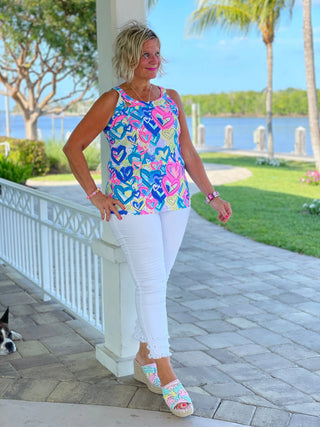 SECRET LOVE HEARTS HALTER TOP LULU-B