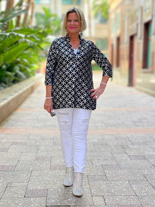 LULU-B SILVER LEME TUNIC LULU-B