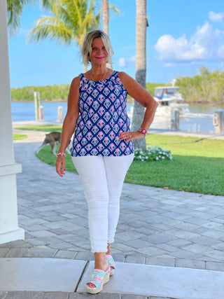 PINEAPPLE VACA HALTER TOP LULU-B