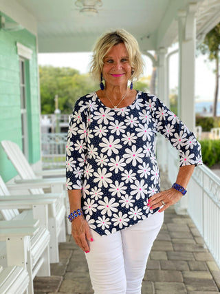 DAISY DAY ASYMMETRIC TOP LULU-B