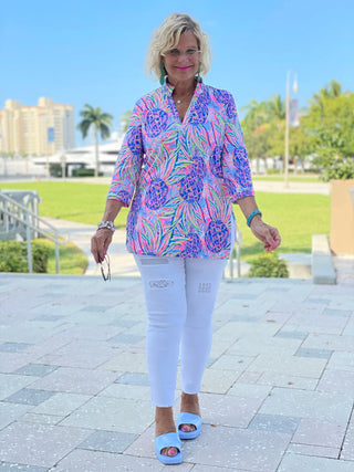 PINK PINEAPPLE TUNIC - Cathys Place