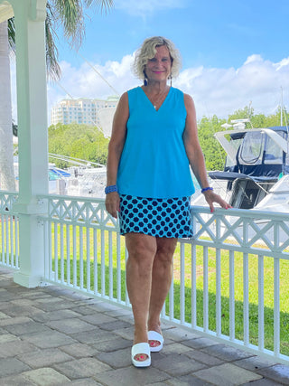 SEASIDE BLUE SKORT LULU-B