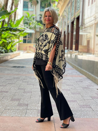 FOLLOW YOUR HEART BURNOUT 7 WAY SCARF KOKOMO