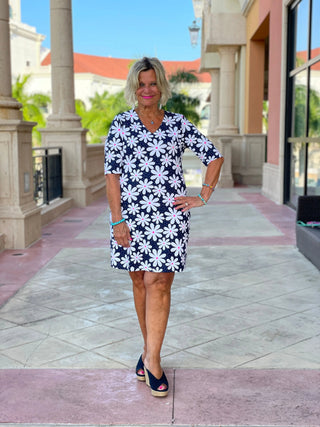 DASIY DAY ELBOW SLEEVE DRESS LULU-B