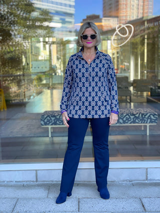 NAVY MEDALLION KANGAROO POCKET - Cathys Place