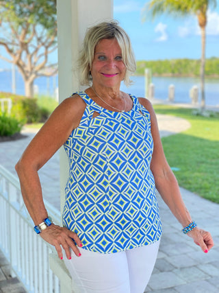 AQUA DIAMONDS HALTER TOP LULU-B