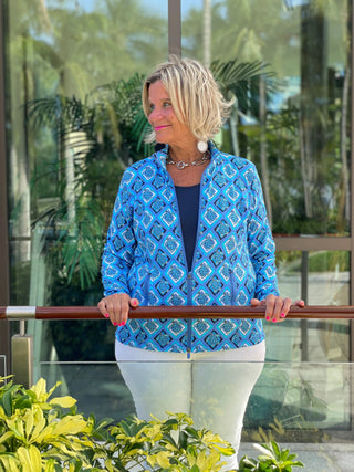BAHAMA BLUE TURTLE FULL ZIPPER LULU-B