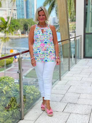 TIKI ESCAPE KEYHOLE TOP LULU-B