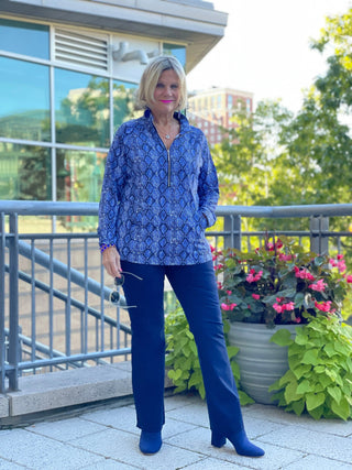 SAVANNA BLUE KANGAROO TOP - Cathys Place