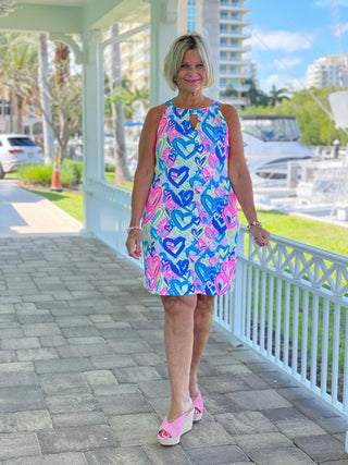 SECRET LOVE HEARTS KEYHOLE DRESS LULU-B