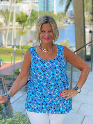 BAHAMA BLUE TURTLE CHA CHA TANK LULU-B