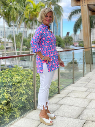 PINK STARFISH BEACH TUNIC - Cathys Place