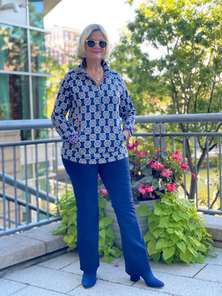 NAVY MEDALLION KANGAROO POCKET - Cathys Place