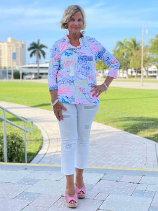 POST CARDS OFLOVE 3/25 RUFFLE TOP - Cathys Place