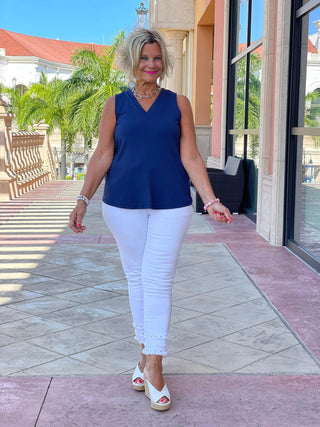 KEY WEST NAVY SEERSUCKER JACKET LULU-B