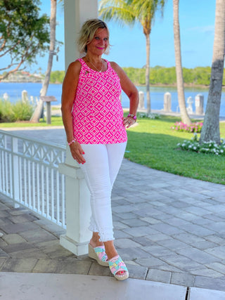 PINK DIAMONDS HALTER TOP LULU-B