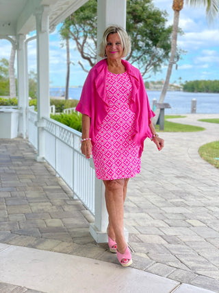 PINK DIAMONDS HALTER DRESS LULU-B