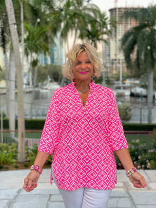 PINK DIAMONDS TUNIC LULU-B