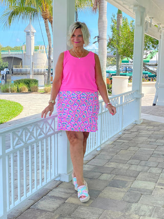 PALM TREE SIESTA CHA CHA SKORT LULU-B