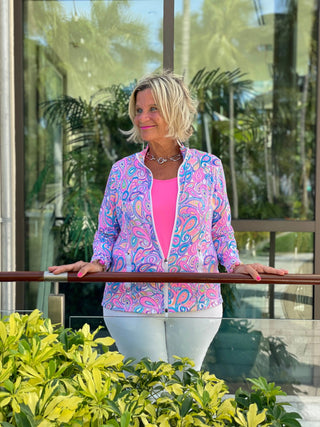 CAROLINA PAISLEY FULL ZIPPER LULU-B