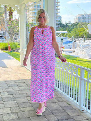 PALM TREE SIESTA KEYHOLE MAXI LULU-B