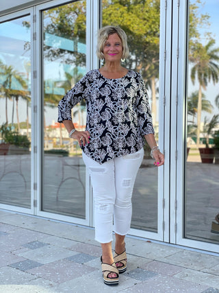 NAUTICAL  LANE ASYMMETRIC TOP - Cathys Place