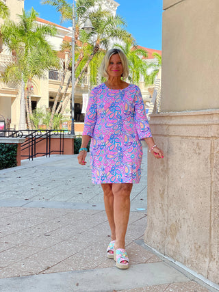 CAROLINA PAISLEY SLEEVE DRESS LULU-B