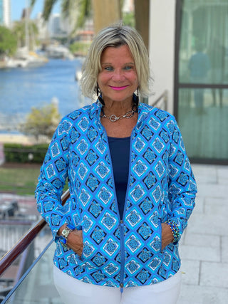BAHAMA BLUE TURTLE FULL ZIPPER LULU-B