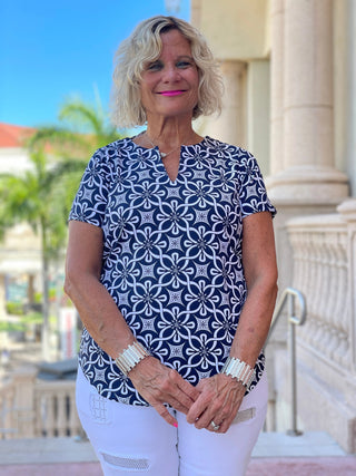 NAVY DAYS SHORT SLEEVE - Cathys Place