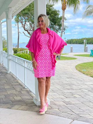 PINK DIAMONDS HALTER DRESS LULU-B
