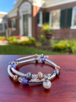 FRESH WATER PEARL LILAC BRACELET WRAP - Cathys Place