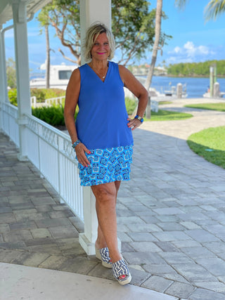 BAHAMA BLUE TURTLE CHA CHA SKORT LULU-B