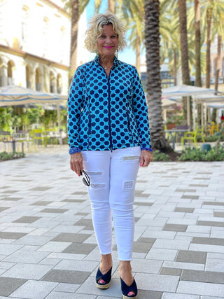 SEASIDE BLUE FULL ZIPPER - Cathys Place