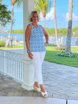 AQUA DIAMONDS HALTER TOP LULU-B