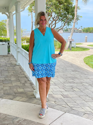 BAHAMA BLUE TURTLE SKORT LULU-B