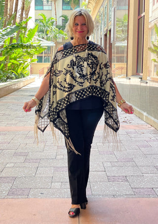 FOLLOW YOUR HEART BURNOUT 7 WAY SCARF KOKOMO