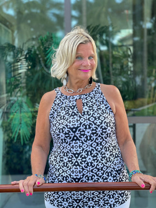 NAPLES DAY KEYHOLE TOP LULU-B