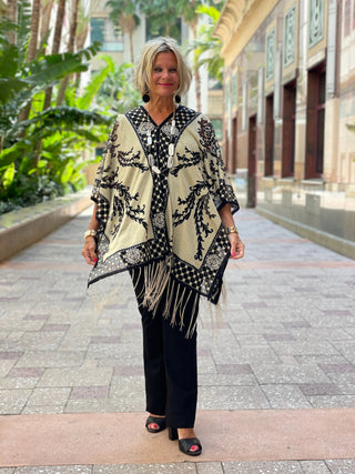 FOLLOW YOUR HEART BURNOUT 7 WAY SCARF KOKOMO