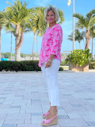 PINK LANE ASYMMETRIC TOP - Cathys Place